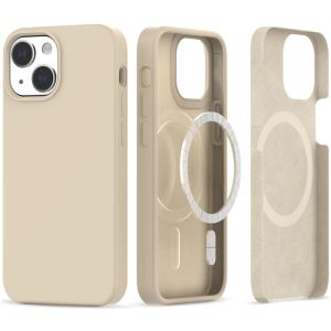 Etui ochronne silikonowe do MagSafe do Apple iPhone 13/ iPhone 14 Beige 126614324 - Tech-Protect