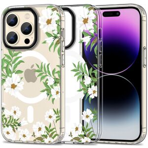 Tech-Protect MagMood Spring Daisy iPhone 15 Pro Max Hülle mit Blumendesign - Tech-Protect