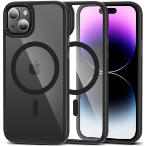 Tech-Protect Magmat Schwarz/Transparent MagSafe Hülle für iPhone 15 - Tech-Protect