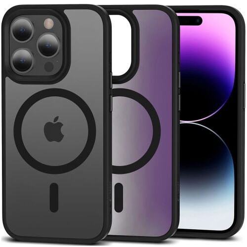 Tech-Protect MagMat Husă Neagră iPhone 15 Pro Max cu Magsafe