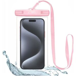 Tech-Protect UWC7 pink wasserdichte Handyhülle für 6,9-Zoll-Telefone - Tech-Protect