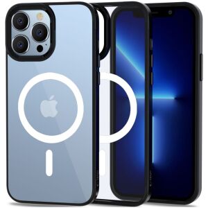 Husă Tech-Protect Magmat Clear/Black pentru iPhone 13 Pro compatibilă cu MagSafe - Tech-Protect