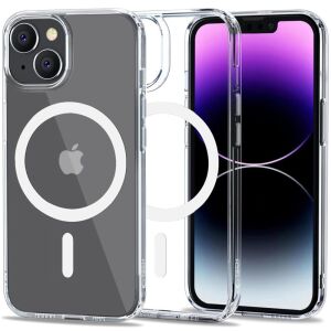 Husă transparentă Tech-Protect Flexair Hybrid pentru iPhone 14 cu compatibilitate MagSafe - Tech-Protect Huse telefon