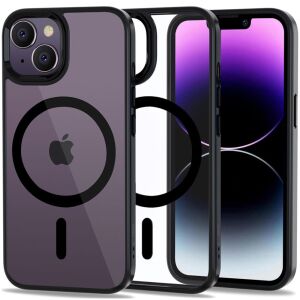 Tech-Protect MagMat Čierny Priehľadný MagSafe Obal pre iPhone 14 - Tech-Protect