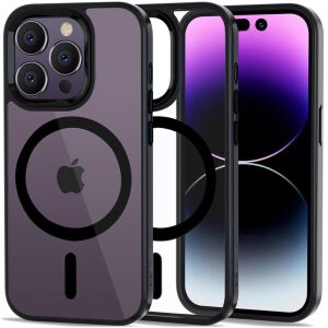 Husă Tech-Protect Magmat MagSafe pentru iPhone 14 Pro - Negru și Transparent - Tech-Protect Huse telefon