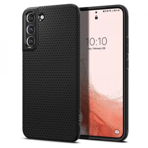 Husa pentru Samsung Galaxy S22 5G - Spigen folyékony levegő - matt fekete 126656060 - Spigen