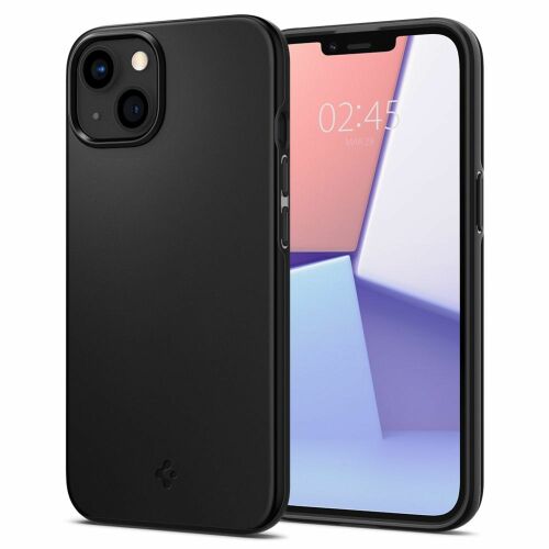 Spigen Thin Fit fekete tok iPhone 13-hoz - Spigen