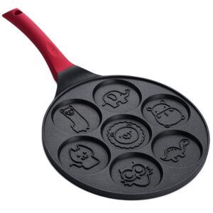 Тигае тиган за палачинки със 7 форми на животни: слон, лама, хипопотам, лъв, динозавър, сова, котка - Машинка за палачинки