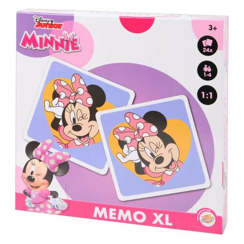Disney Junior Minnie Mouse Memo XL memória játék, 24 kártya, 3 éves kortól