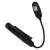 EMOS LED book light with flexible neck and clip, black