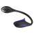 EMOS LED book light, black and blue, flexible neck, clip