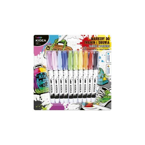 Kidea 10 színű textil filctoll (MOT10KA) 126671109