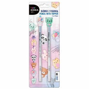 Kidea HB-Bleistifte mit Tierfiguren, 2er-Pack - Derform