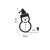 LED Snowman Christmas Decoration Dimensions Diagram