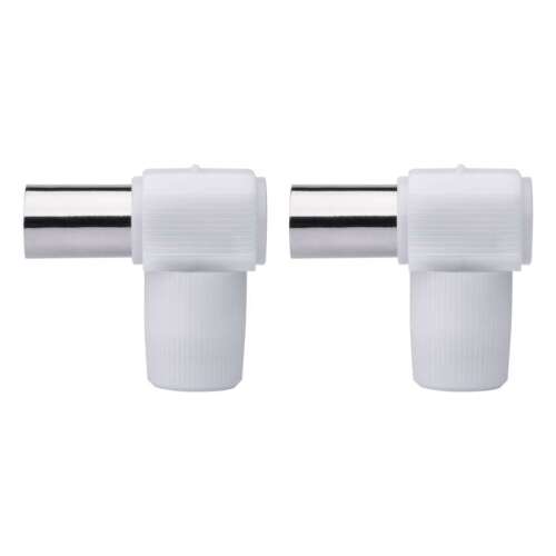 2 pack EMOS IEC female connectors, angled