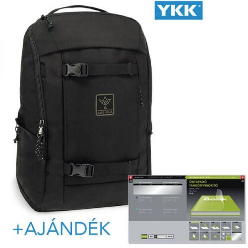 Ars Una Autonomy AU-15 diák hátizsák - CORDURA fekete 27 literes + AJÁNDÉK borítóval