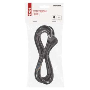 EMOS 5 meter black extension cord, packaged - Electrical Installation