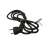 EMOS 5 meter black extension cord, black cable, plug
