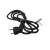 EMOS 5 meter black extension cord, black cable, plug