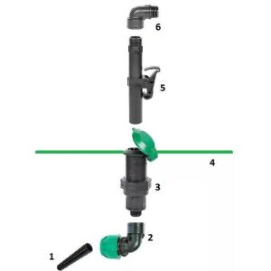 POLIEXT Vízkonnektor - kulcs női 1" 126675334 - Poliext