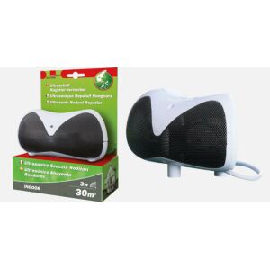 Swissinno Solutions Ultrahangos egérriasztó, 30m² hatótávolság, beltéri használatra, fehér és fekete, 3W - Swissinno