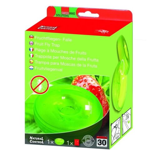 Natural Control Gyümölcslégy csapda, 1 db, zöld, gyümölcslegyek és muslicák fogására