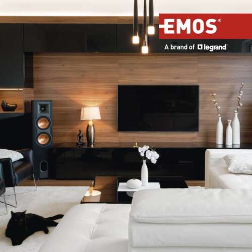 EMOS Hangfalkábel 2*0.50mm fekete/piros