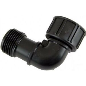 Hollanderes szelepkötő könyök KM 1" KB - Külső menetes, szürke 126677272 - Csatlakozó és kiegészítő