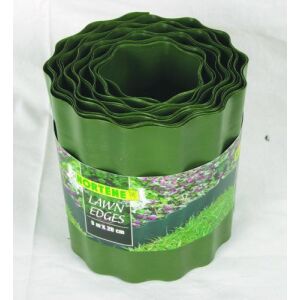 KORTENE Gyepszegély zöld műanyag szegély a kertbe, 9 méter hosszú, 20 centiméter magas - Ágyásszegély