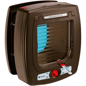 Ferplast Swing Microchip kutya és macskaajtó Barna 126678314 - Ferplast