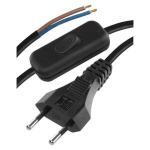 EMOS 2m extension cord with switch, black - EMOS