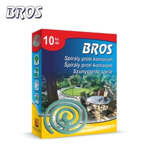 Bros szúnyogirtó spirál, 10 db-os csomag, kültéri használatra - Bros