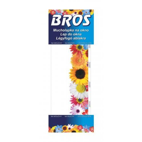 Bros légycsapda ablakra, 4 db, ragacsos légycsapda ablakra, nem mérgező, tartós, UV-álló