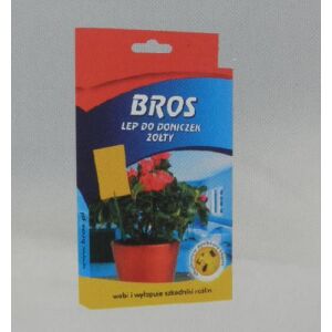 Bros sárga ragadós csapda cserepes növényekhez, 10 db-os csomag - Rovarcsapda