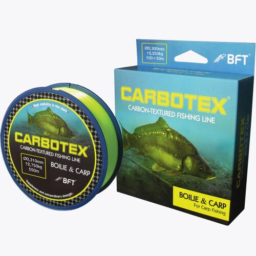 Carbotex Boilie & Carp Carbon-Textured Fishing Line, 0.310mm, 12.750kg, 550m - Carbotex
