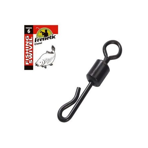 Frenetic Q-Swivel forgó, fekete, 8-as méret - Horgász forgó és kapocs