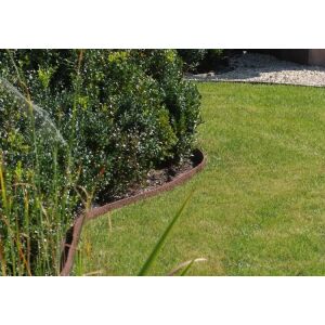 ECOLAT barna kerti szegély telepítve virágágyás körül - Ecolat