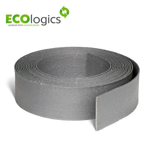 Ecologics újrahasznosított műanyag tóperem, szürke, 14 cm x 0,7 cm