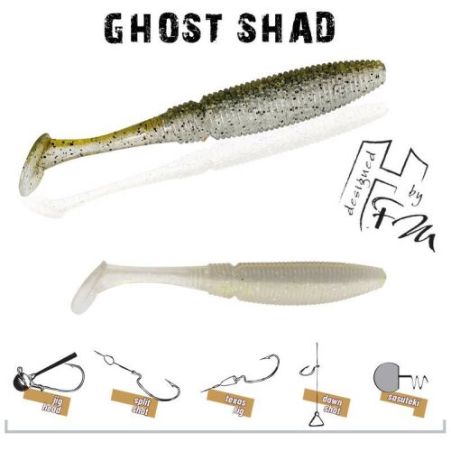 Ghost Shad 5cm Sexy Shad horgászcsali, gumicsali, twister, horgászfelszerelés - Gumicsali és twister