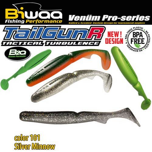 TailGunR 4.5 hüvelykes 11.5cm 101 ezüst csuka műcsali a Biwaa-tól - Biwaa