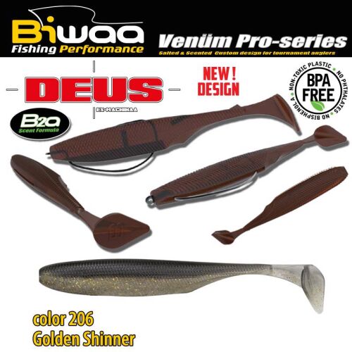 Biwaa DEUS 5" 13cm 206 Golden Shiner 126684516