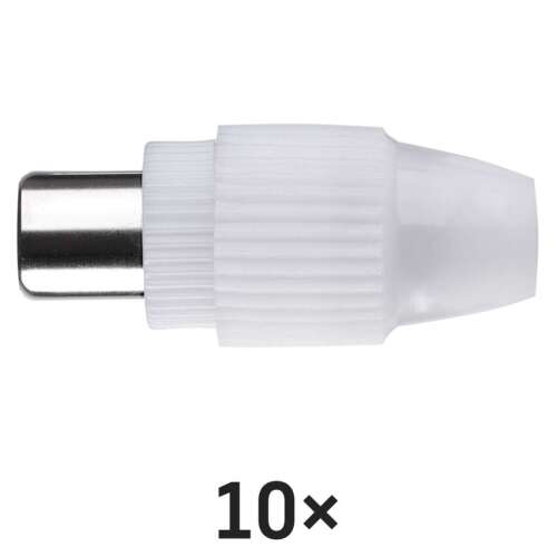 EMOS IEC-Stecker A203R, weiß, 10er Pack