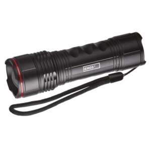 EMOS LED flashlight, black, 500 lumens, 4 AAA batteries, focusable - EMOS