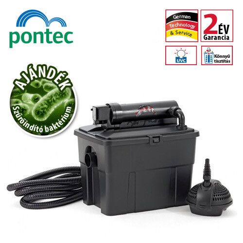 Pontec MultiClear Set 5000 tó szűrőrendszer UV-C lámpával, szivattyúval és tömlővel - Tószűrő