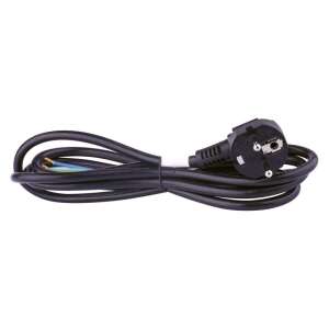 EMOS 2m fekete hosszabbító kábel, KF-CR2 (HY005-F) típus, H05VV-F 3G vezeték - Szerelt hálózati kábel