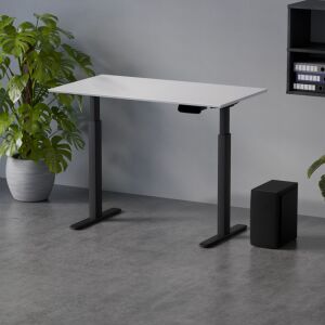 Profi elektromosan állítható magasságú íróasztal 138x67cm fehér | Dupla motor - Memória - USB - Nagy teherbírás | LVN System Control Pro