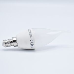 Bec LED Flacără V-TAC 5.5W E14 Alb Cald vedere laterală - V-TAC Becuri