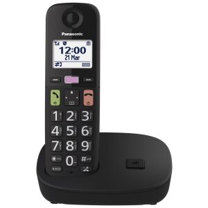 Panasonic KX-TGU110FXB fekete dect telefon 126699508 - Panasonic