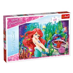 Puzzle Trefl Disney Princess Ariel 100 piese pentru copii - Trefl Puzzle