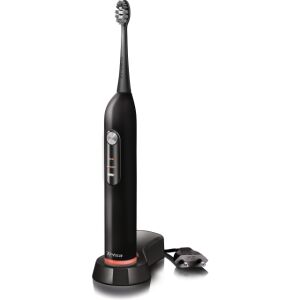 Periuță de dinți electrică neagră Trisa Sonic Ultimate pe baza de încărcare - Trisa